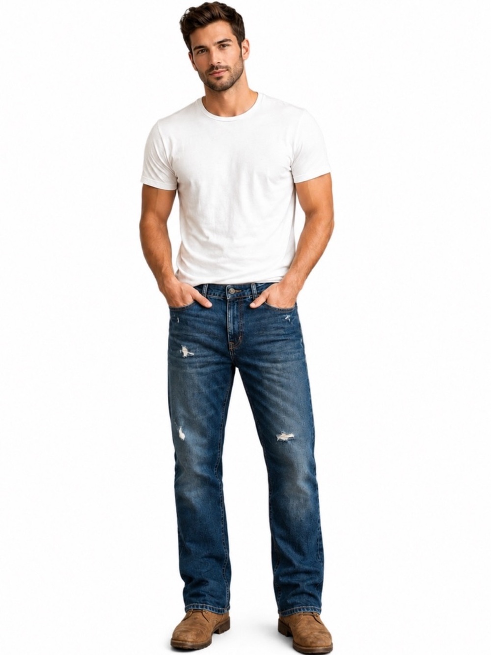 AEROPOSTALE Essex Straight Leg Distressed Jeans — Size 30x32